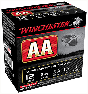 WINCHESTER AA 12GA 2.75" 1-1/8OZ #9 1300FPS 250RD CASE - for sale