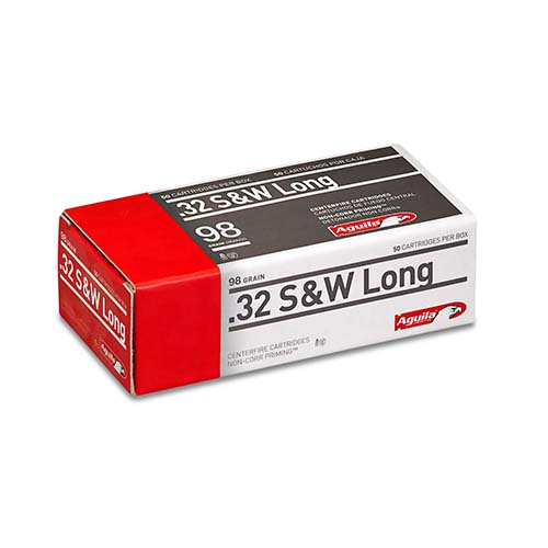AGUILA 32 S&W LONG 98GR LEAD-RN 50RD 20BX/CS - for sale