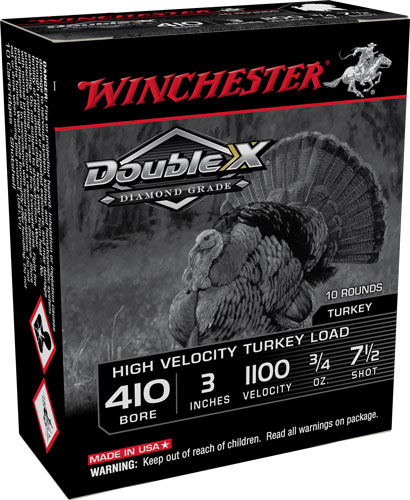 WINCHESTER DOUBLE-X 410 3" 3/4OZ #7.5 10RD 10BX/CS - for sale