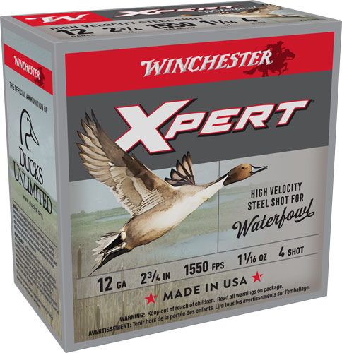 WINCHESTER XPERT 12GA 2.75" 1-1/16OZ #4 1500FPS 25RD 10B/C - for sale