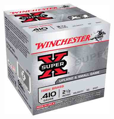 WINCHESTER SUPER-X 410 2.5" 1/2OZ #4 25RD 10BX/CS - for sale