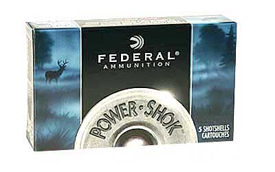 FEDERAL POWER SHOK 12GA 2.75" 00 BUCK 9 PELLETS 5RD 50BX/CS - for sale