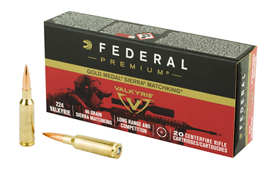 FEDERAL PREMIUM 224 VALKYRIE 90GR MATCHKING 20RD 10BX/CS - for sale