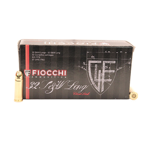 FIOCCHI 32 S&W LONG 97GR FMJ 50RD 20BX/CS - for sale