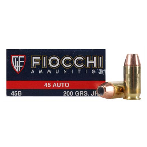 FIOCCHI 45 ACP 200GR JHP 50RD 10BX/CS - for sale