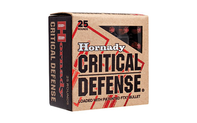 HORNADY CRITICAL DEFENSE 9MM LUGER 115GR FTX 25RD 10BX/CS - for sale