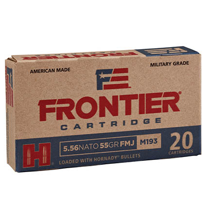FRONTIER 5.56x45 55GR FMJ 20RD 25BX/CS - for sale