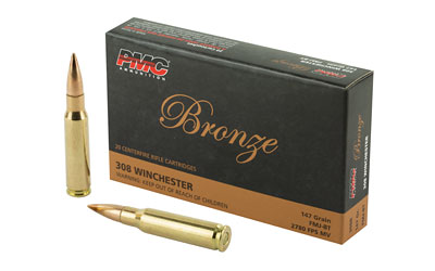 PMC 308 WIN 147GR FMJ-BT 20RD 25BX/CS - for sale