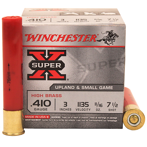 WINCHESTER SUPER-X 410 3" 11/16OZ #7.5 25RD 10BX/CS - for sale