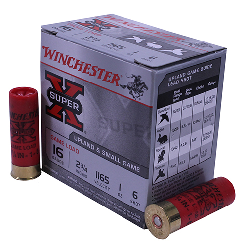 WINCHESTER SUPER-X 16GA 2.75" 1OZ #6 1165FPS 25RD 10BX/CS - for sale