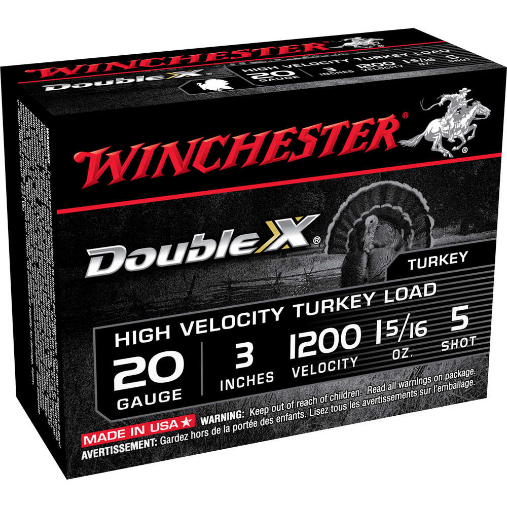 WINCHESTER DOUBLE-X 20GA 3" 1-5/16OZ #5 10RD 10BX/CS - for sale