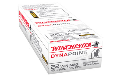WINCHESTER DYNAPOINT 22WMR 45GR 1550FPS 50RD 40BX/CS - for sale