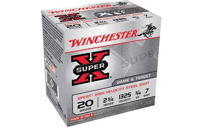 WINCHESTER XPERT STEEL 20GA 2.75" 3/4OZ #7 25RD 10BX/CS - for sale