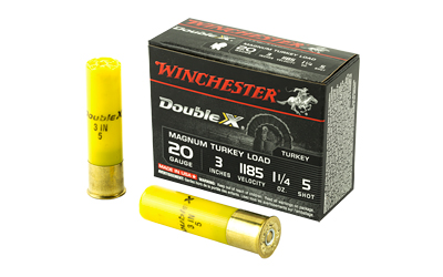 WINCHESTER DOUBLE-X 20GA 3" 1-1/4OZ #5 10RD 10BX/CS - for sale